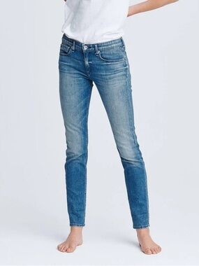 Rag & Bone Dre Low Rise Slim Boyfriend Jeans Sapphire Denim Women’s Size 28